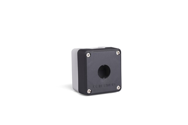 P Series Plastic 1 Hole EMPTY Black-Grey Control Box